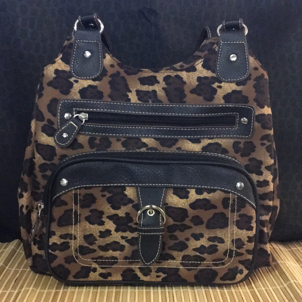 Leopard print purse